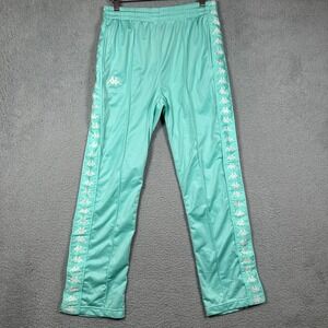 Kappa Mint Green Omini Logo Tape Track Pants Mens Med Joggers Streetwear Y2k